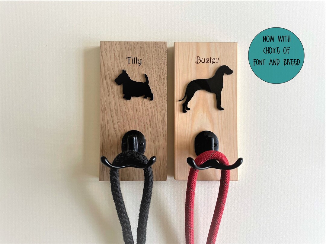 Personalised Dog Lead Hook Hanger, Christmas Present, X Mas Present