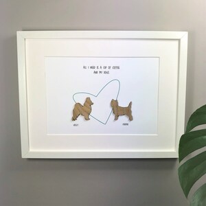 Wooden Personalised Pet Print, Dog Print, Custom Wall Decor, Gift for Pet Lovers, Christmas Present, Stocking Filler.