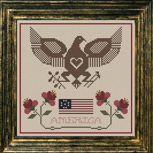 Patriotic Cross Stitch Etsy