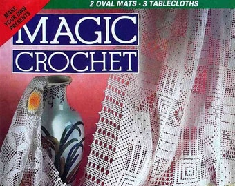 Vintage crochet Pattern Magazine|Magic Crochet #93   December 1994|33 Patterns|Instant Download PDF