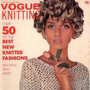 Vintage Knitting Pattern Magazine|VOGUE Knitting|Spring-Summer 1968|Over 50 of the Best New Knitted Fashions|Instant Download PDF