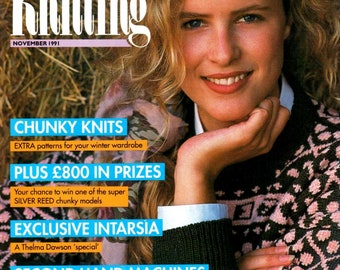 1987|KnitMaster /& SilverReed   Knitting Machines|Instant download PDF Vintage Knitting Machine Pattern Magazine|Modern Machine Knitting Sep