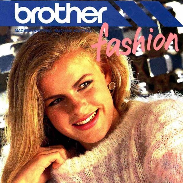 Vintage knitting machine patterns magazine|BROTHER fashion vol.7|Special KH-260 section|Instant download PDF