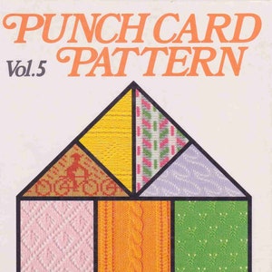 Libro vintage Brother Punchcard Vol.5 per tutte le macchine per maglieria a 24 punti/Modelli per macchine a maglia/Buona qualità/Download istantaneo PDF