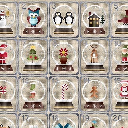 Advent Calendar Cross Stitch Pattern December Advent Etsy Advent Calendar Cross Stitch Pattern December Advent Etsy