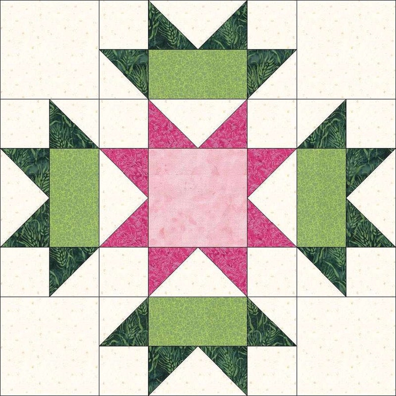 Flower Quilt Blocks Etsy