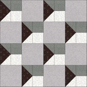 Digital PDF Quilt Block Pattern|3D Illusion Quilt Block Pattern|Optical Illusion Quilt|3D Quilt|Modern Patchwork|Instant Download