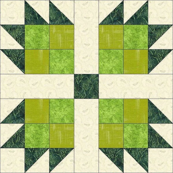 Bear Paw Quilt Pattern Etsy