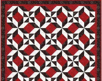 Digital PDF Quilt Block Pattern|3D Design Quilt Block Pattern (4)|3D Illusion|Modern Patchwork|Instant Download