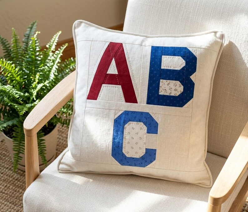Foundation Paper Piecing FPP Templates, Alphabet 3 Quilt Block Pattern ...