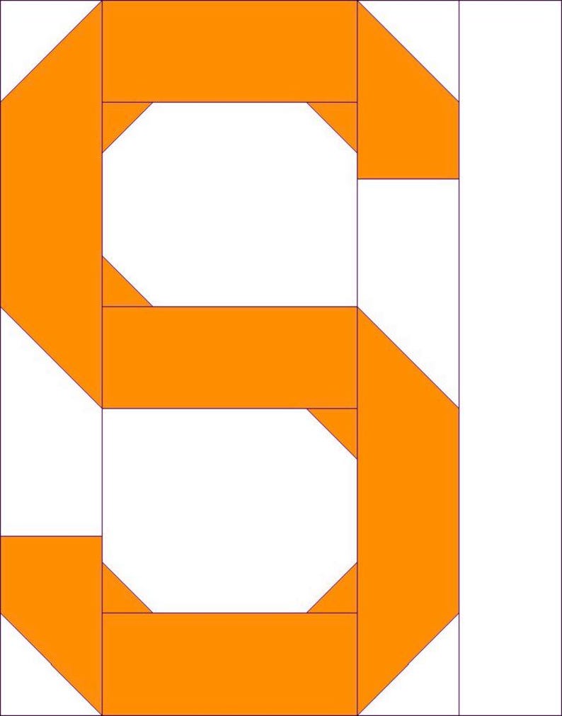 Foundation Paper Piecing FPP Templates, Alphabet 3 Quilt Block Pattern ...
