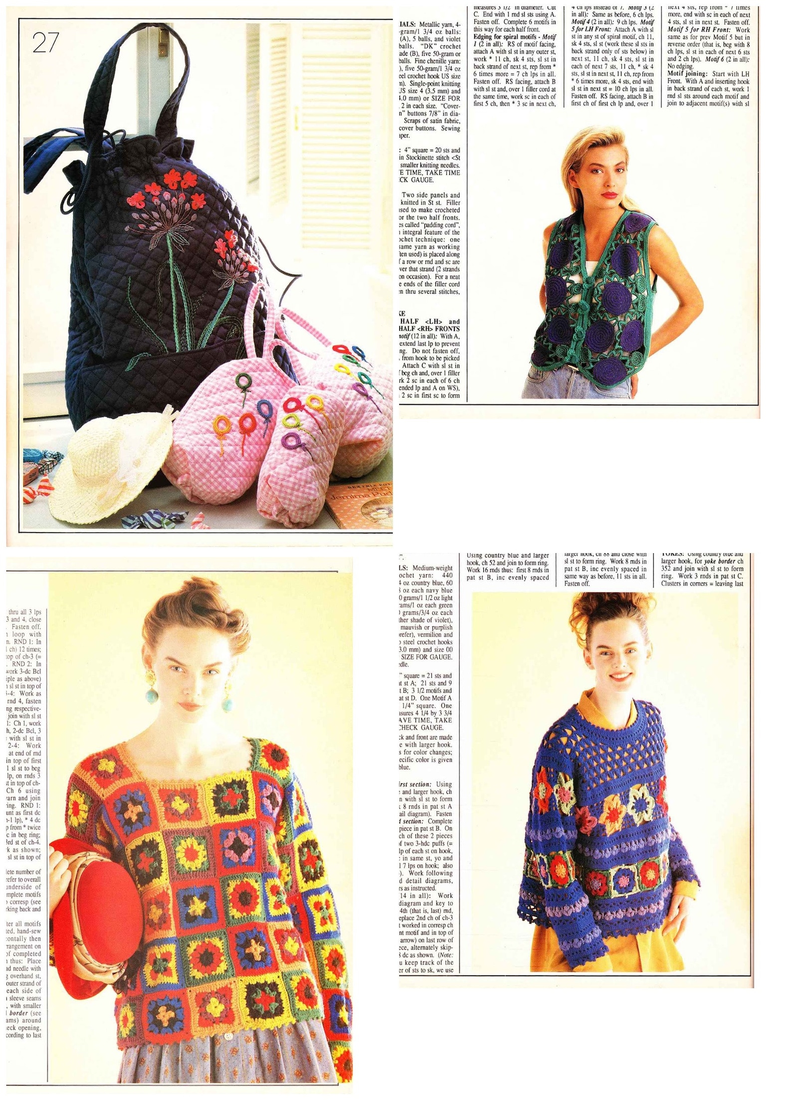 Vintage Crochet Pattern Magazine|magic Crochet #89 April 1994|30 ...