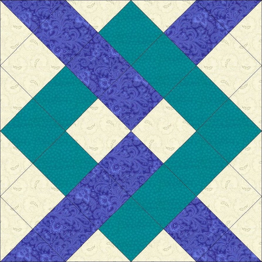 Interlocking Squares Quilt Pattern