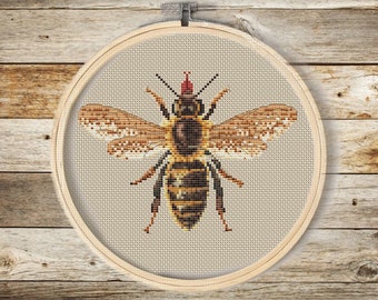 Honey bee cross stitch pattern PDF,Cross Stitch Sampler,flower bee cross stitch,summer pattern pdf,home wall decor,floral pattern, pdf chart