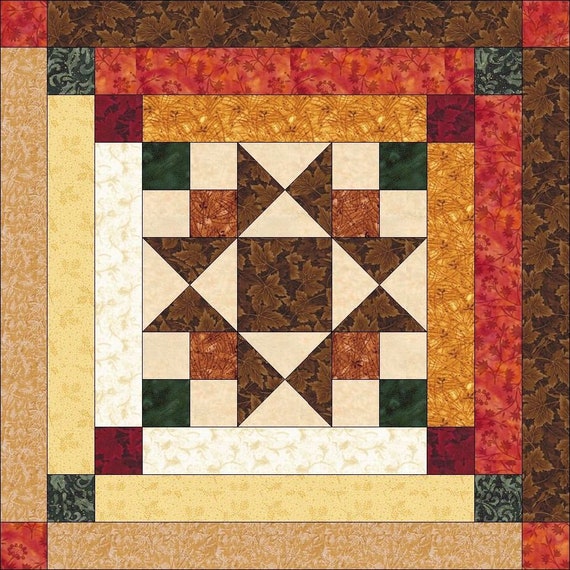star log cabin pattern