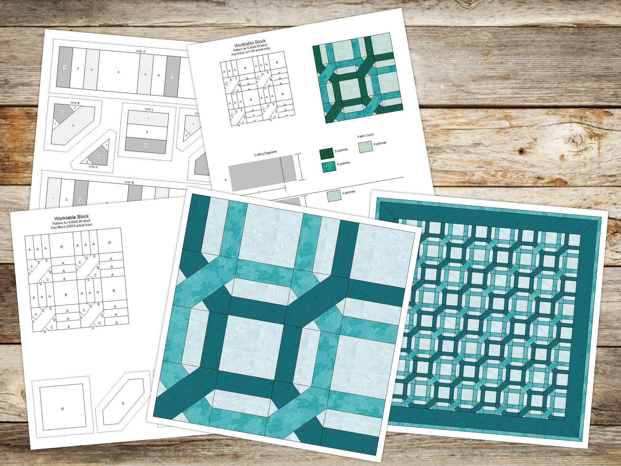 Digital PDF Quilt Block Patterngarden Maze Quilt Block Etsy