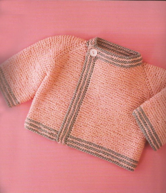 Sweet Pea Cardigan Baby Knitting Pattern Cardigan English Instructions PDF Instant download