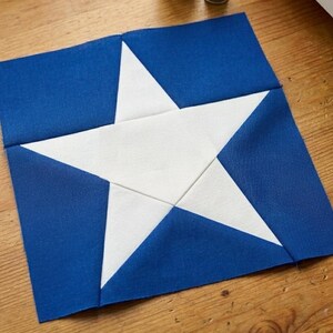 Foundation Paper Piecing (FPP) Vorlagen | 5-Punkt-Stern Quilt-Block-Muster |8 fertige Blockgrößen: 3,4,5,6,7,8,9,10 "|PDF|Sofortiger Download