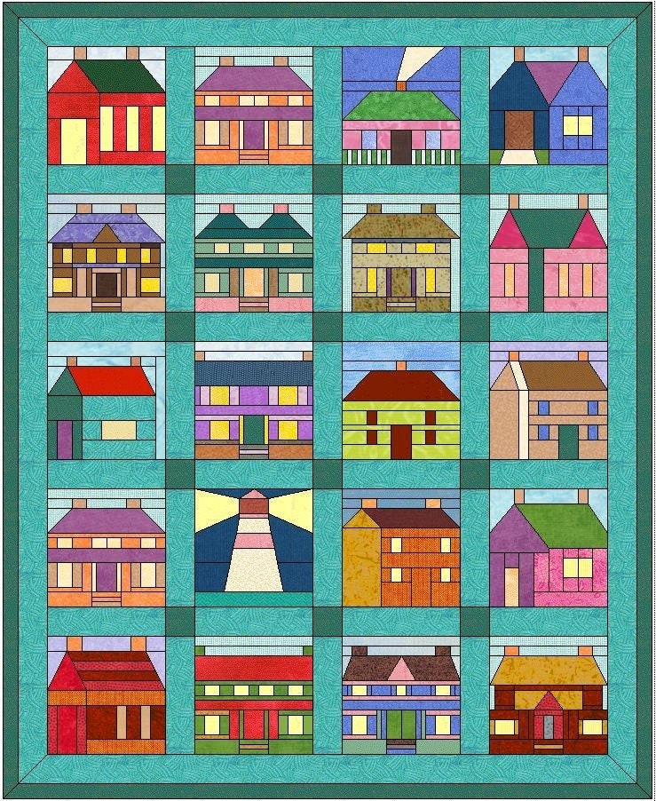 Types Of Quilt Block Poster Fullsize 24x36, 32x48 inches