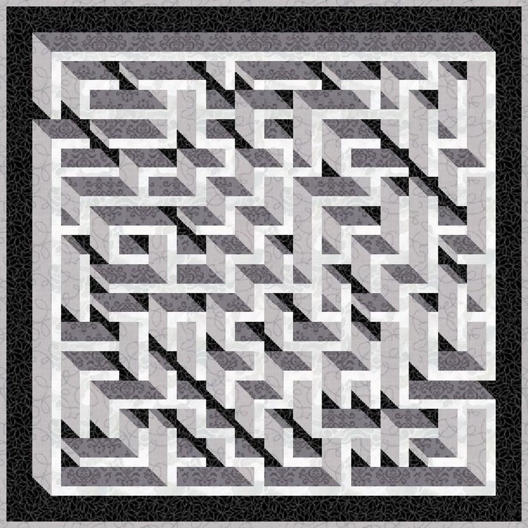 Digital PDF Quilt Pattern3d Maze Labyrinth Quilt Patternmodern Patchworkinstant Download - Etsy digital-pdf-quilt-pattern3d-maze-labyrinth-quilt-patternmodern-patchworkinstant-download-etsy