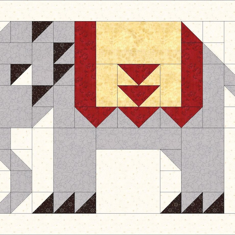 Elephant Quilt Pattern - Etsy