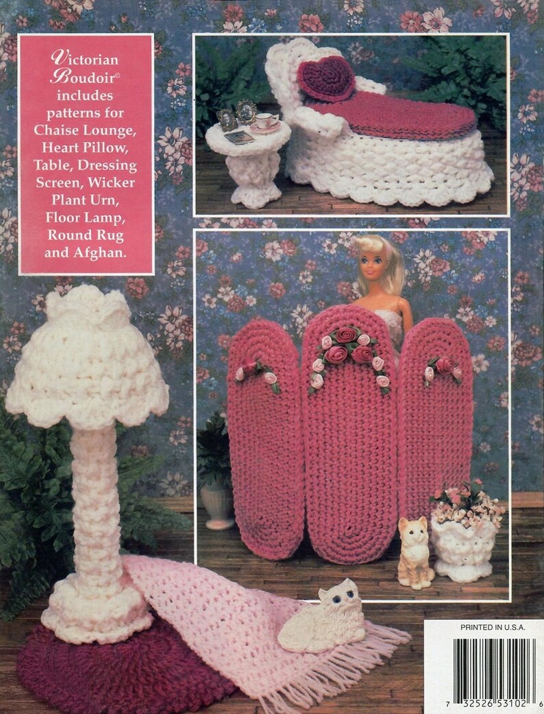 Vntage Crochet Pattern Bookletvictorian Boudoir Volume Etsy