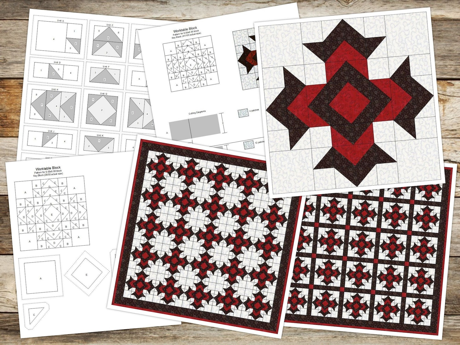 Digital PDF Quilt Block Patterngod's Eye Quilt Block Etsy