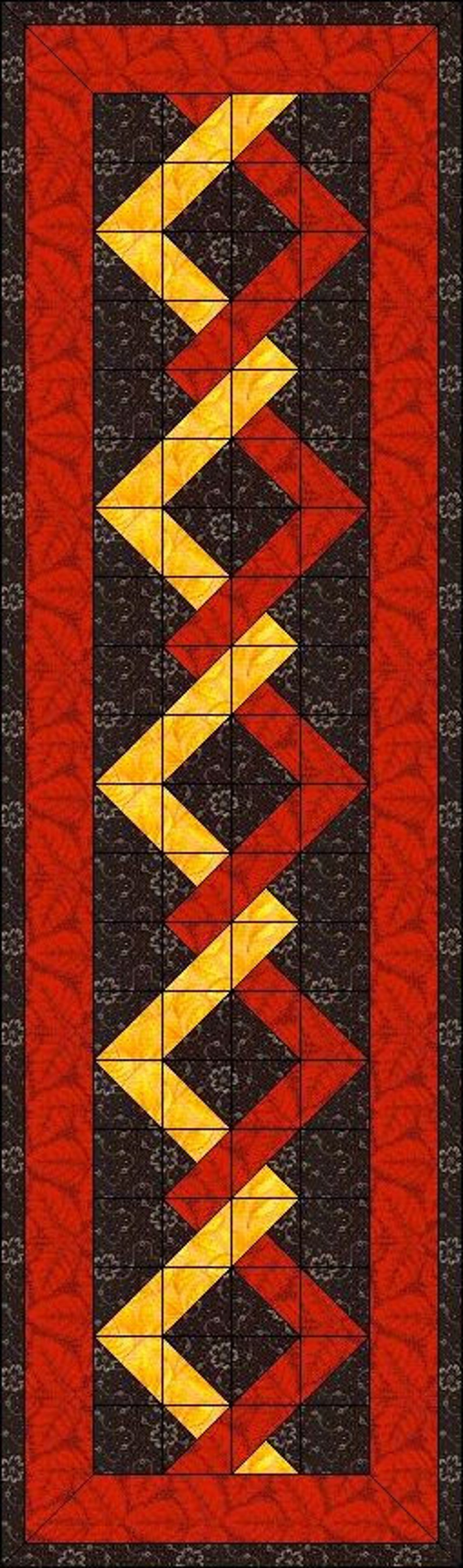 Digital PDF Quilt Block Pattern|woven Chevron Quilt Block Pattern ...