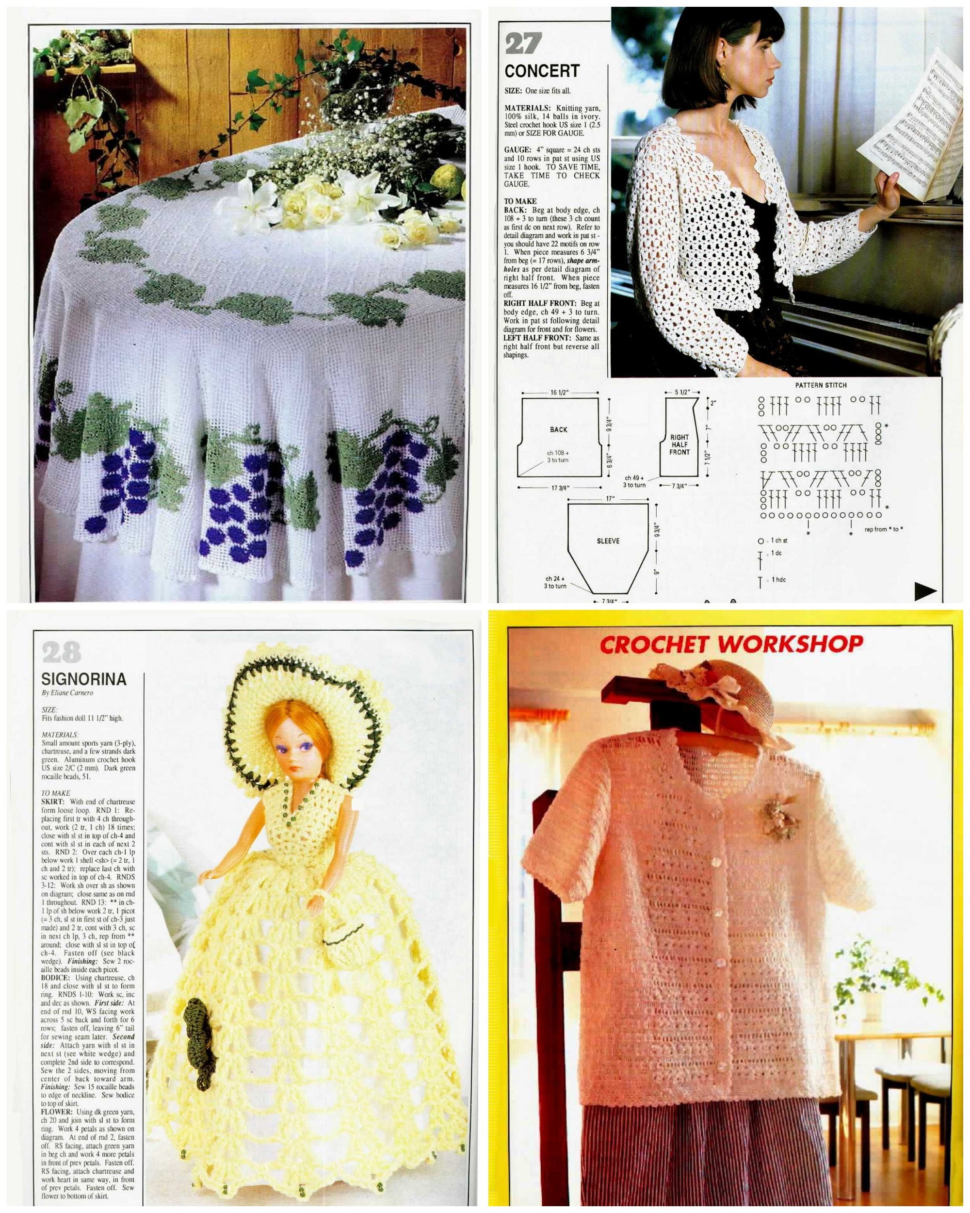 Vintage Crochet Pattern Magazine|magic Crochet #97 August 1995|31 ...