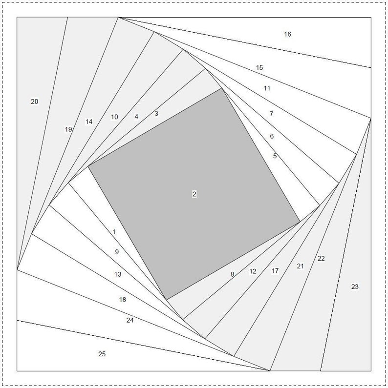 Fpp Patterns Foundation Paper Piecing (FPP) Templates|twisted Log Cabin Quilt ...