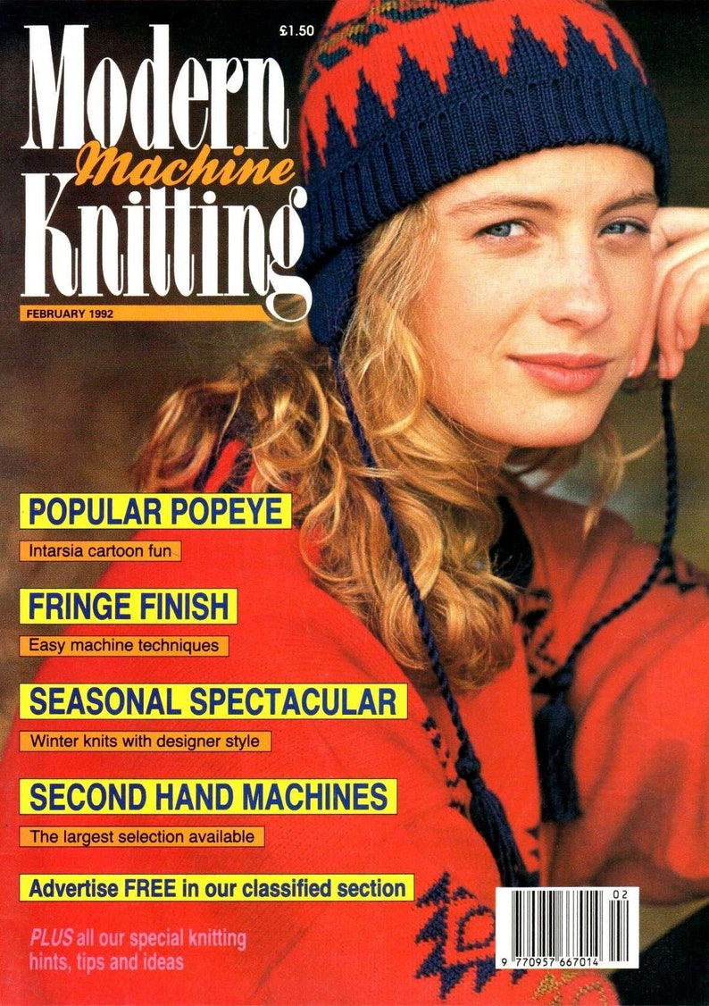 Vintage Knitting Machine Pattern Magazinemodern Machine Etsy