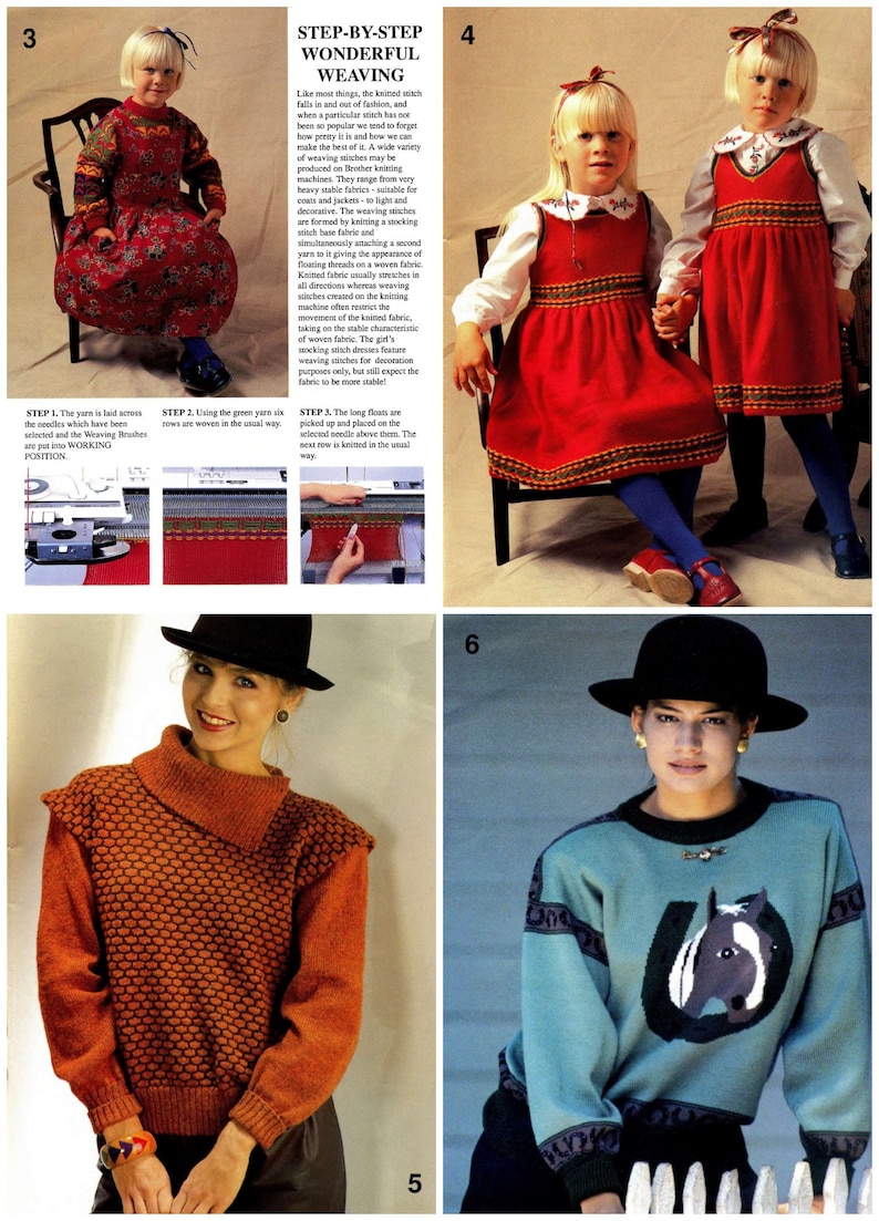 Vintage knitting machine patterns magazineBROTHER Machine 2 — изображение