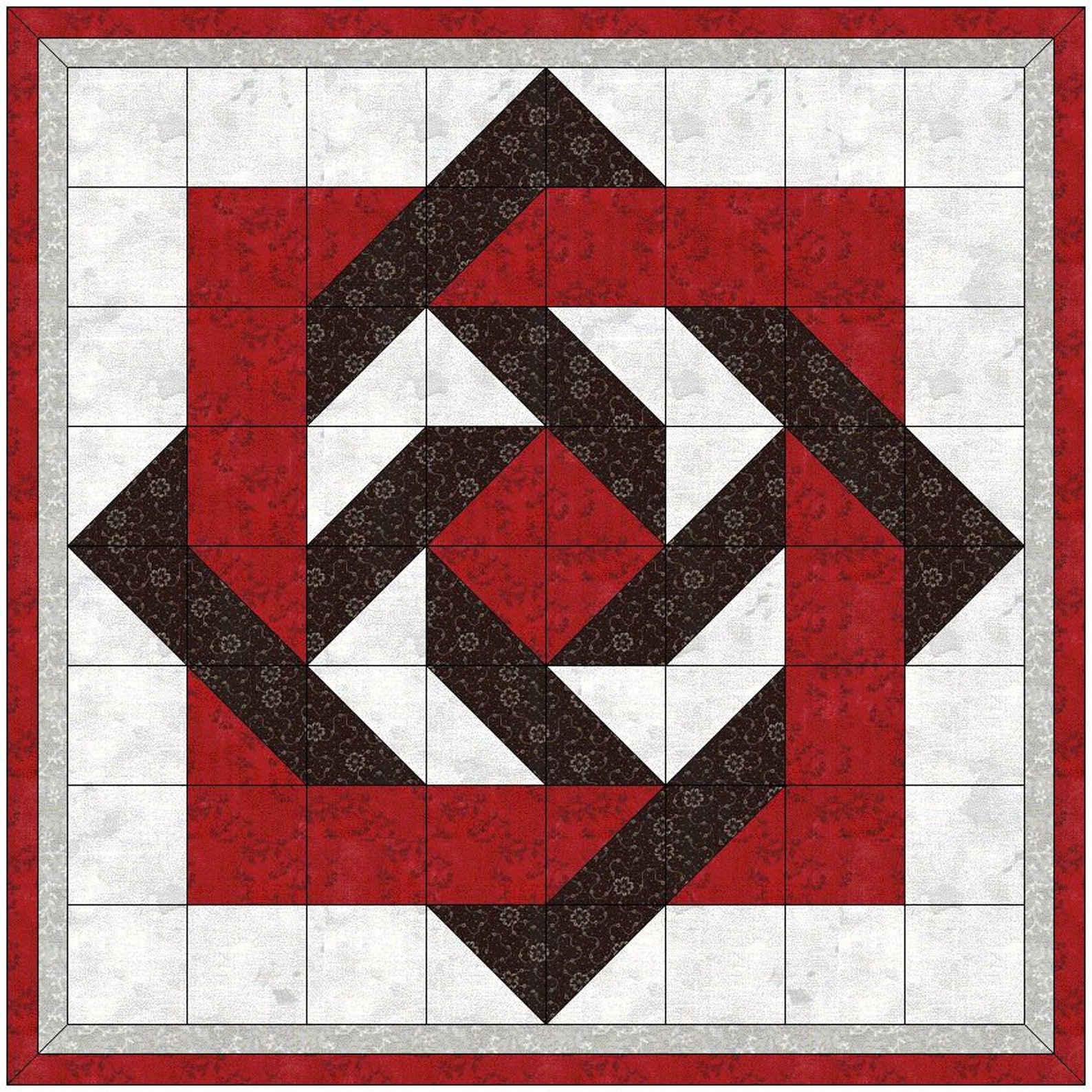 Digital PDF Quilt Block Patterninterlocked Squares Quilt Etsy