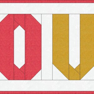 Foundation Paper Piecing (FPP) Templates|alphabet Quilt Block Pattern ...
