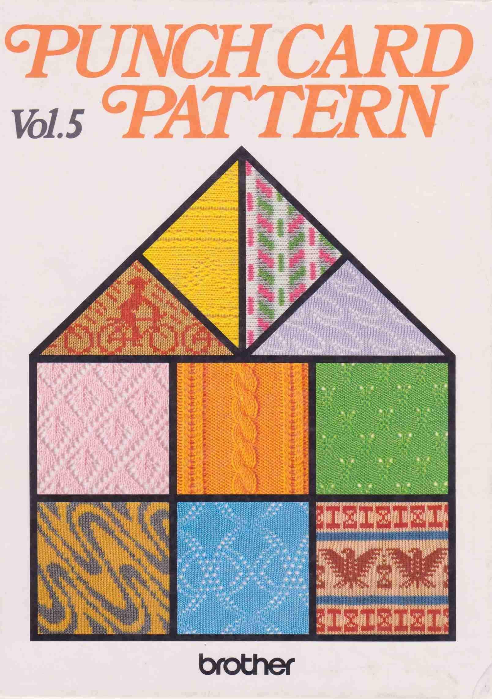 Vintage Brother Punchcard Pattern Vol.5 Book for All 24 Stitch