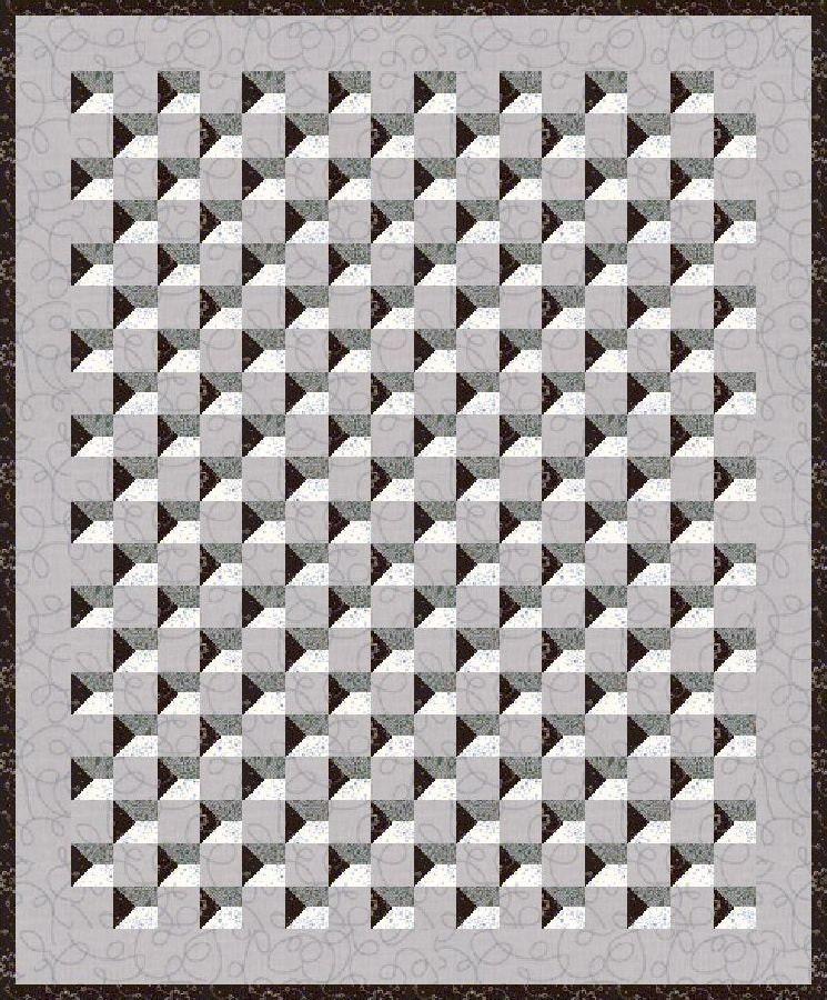 Digital PDF Quilt Block Pattern|3d Illusion Quilt Block Pattern|optical ...