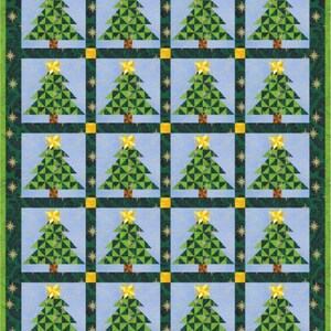 Digital PDF | Christmas Tree (4) Quilt Block Pattern | Modern Patchwork ...