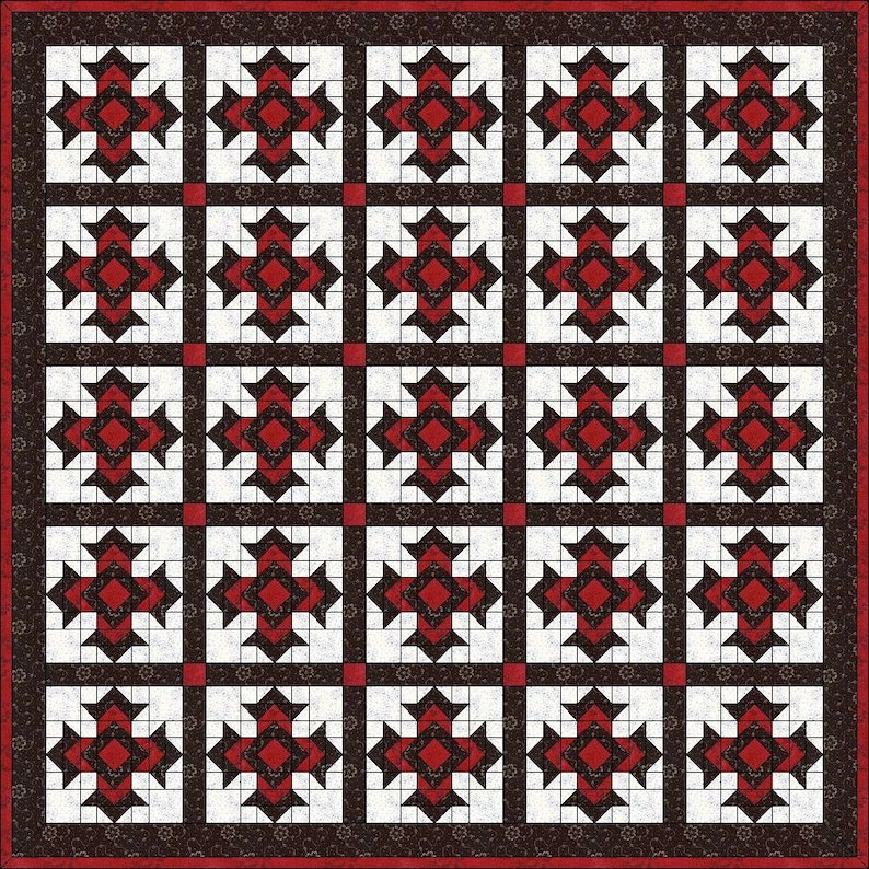 Digital PDF Quilt Block Patterngod's Eye Quilt Block Etsy