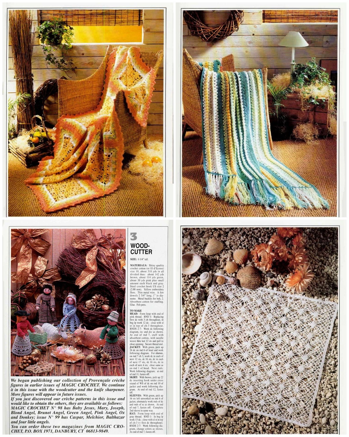 Vintage Crochet Pattern Magazine|magic Crochet #102 June 1996| 36 ...