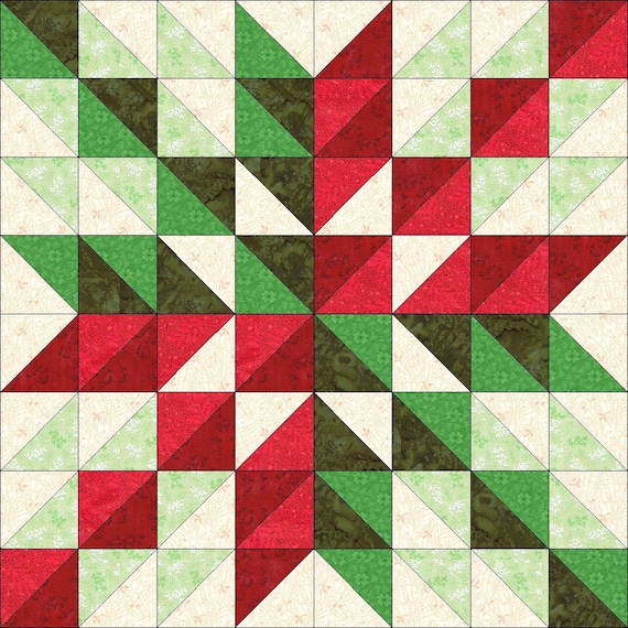 Digitales PDF Quilt Muster|Weihnachtsstern 3|Modernes Patchwork|Quilt Block  Muster - Etsy sterreich