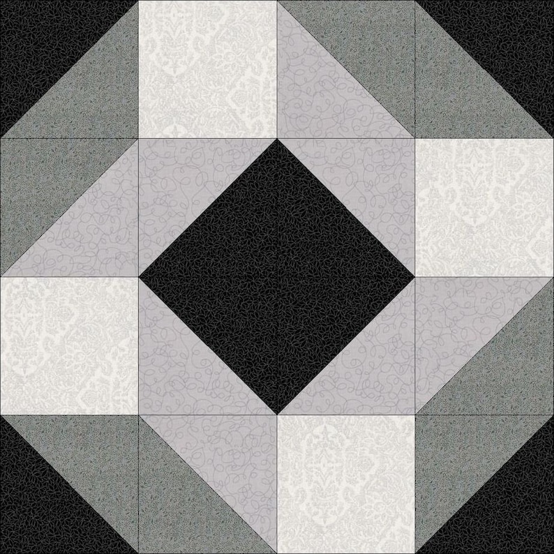 Digital PDF Quilt Block Pattern|3d Illusion Quilt Block Pattern (5 ...