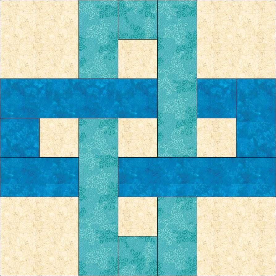 Digital PDF Quilt Block Patternchain Link Quilt Blockmodern Etsy