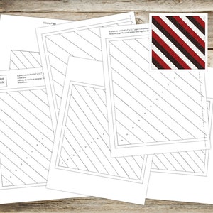 Foundation Paper Piecing (FPP) Templates | String Quilt Block Pattern | 5 sizes | Digital PDF | Instant Download