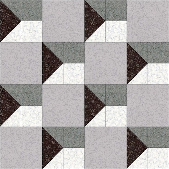 Digital PDF Quilt Block Pattern|3d Illusion Quilt Block