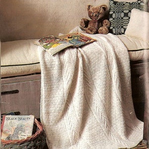 Story Time Afghan KNITTING PATTERN  PDF Blanket