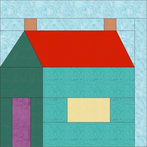 Digital PDF Quilt Block Pattern quilt Block Pattern Set houses modern digital-pdf-quilt-block-pattern-quilt-block-pattern-set-houses-modern
