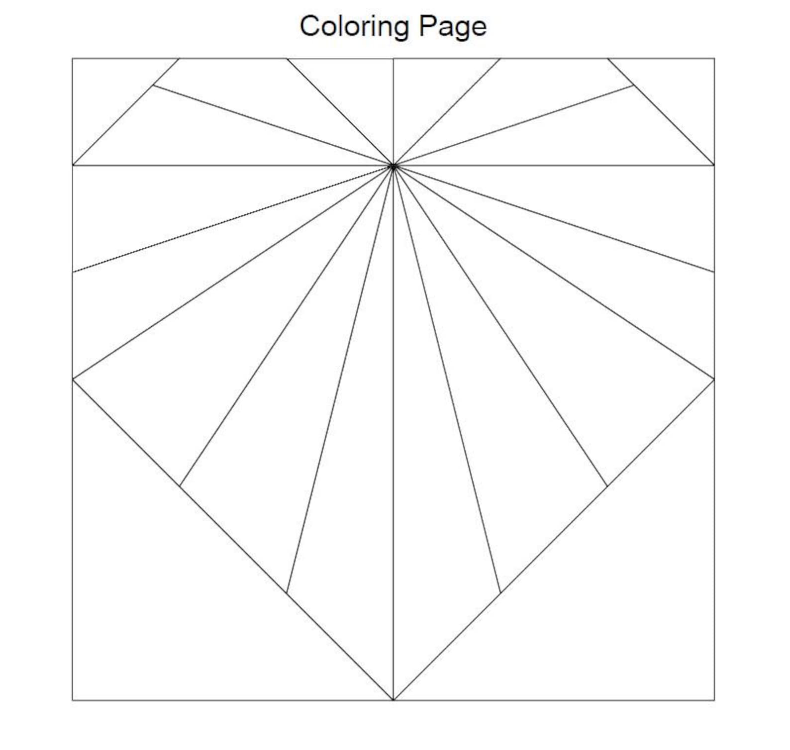 Heart FPP Quilt Block Pattern | Foundation Paper Piecing Template | 5 ...