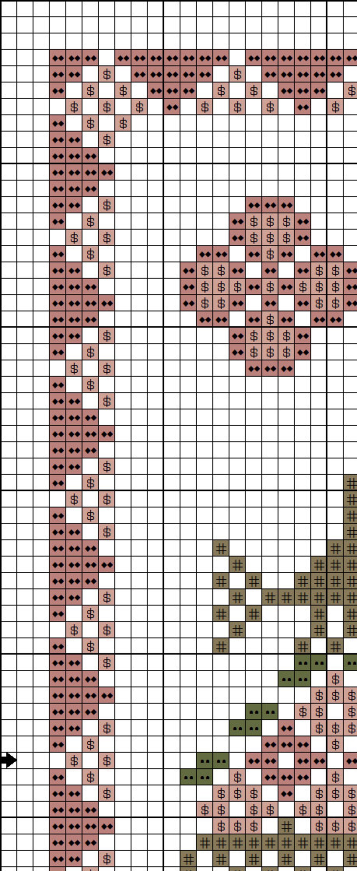 March Cross Stitch Pattern, Marchl Monthly Sampler, Calendar Cross ...