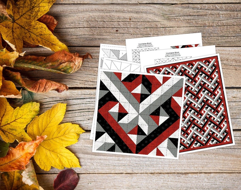 Digital PDF Quilt PatternQuilt Interwoven DesignModern Etsy