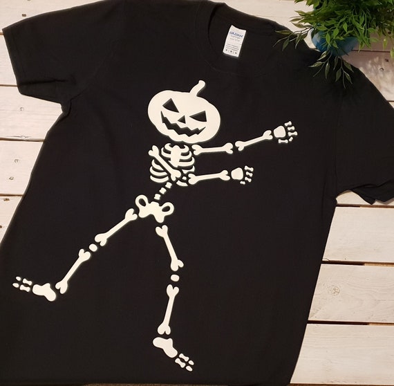 Flossing Pumpkin Head Skeleton Floss Dance Halloween T-Shirt Flossing Pumpkin Head Skeleton Floss Dance Halloween T-Shirt